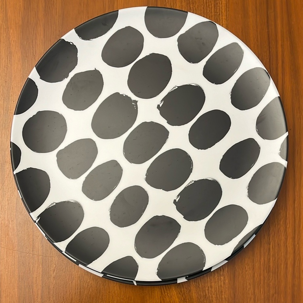 4 Marimekko for Target Polka Dot Dining Plates - Black and White